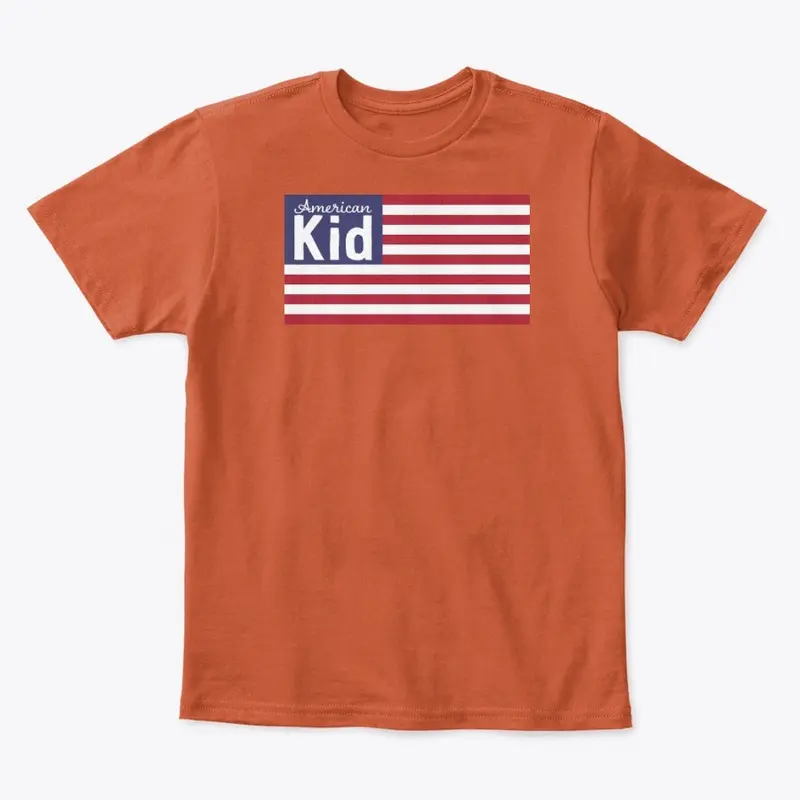 Patriotic Flag Kids Premium Tee