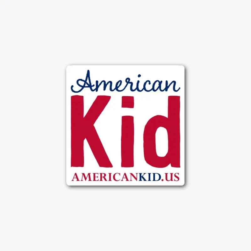 American Kid Die Cut Sticker